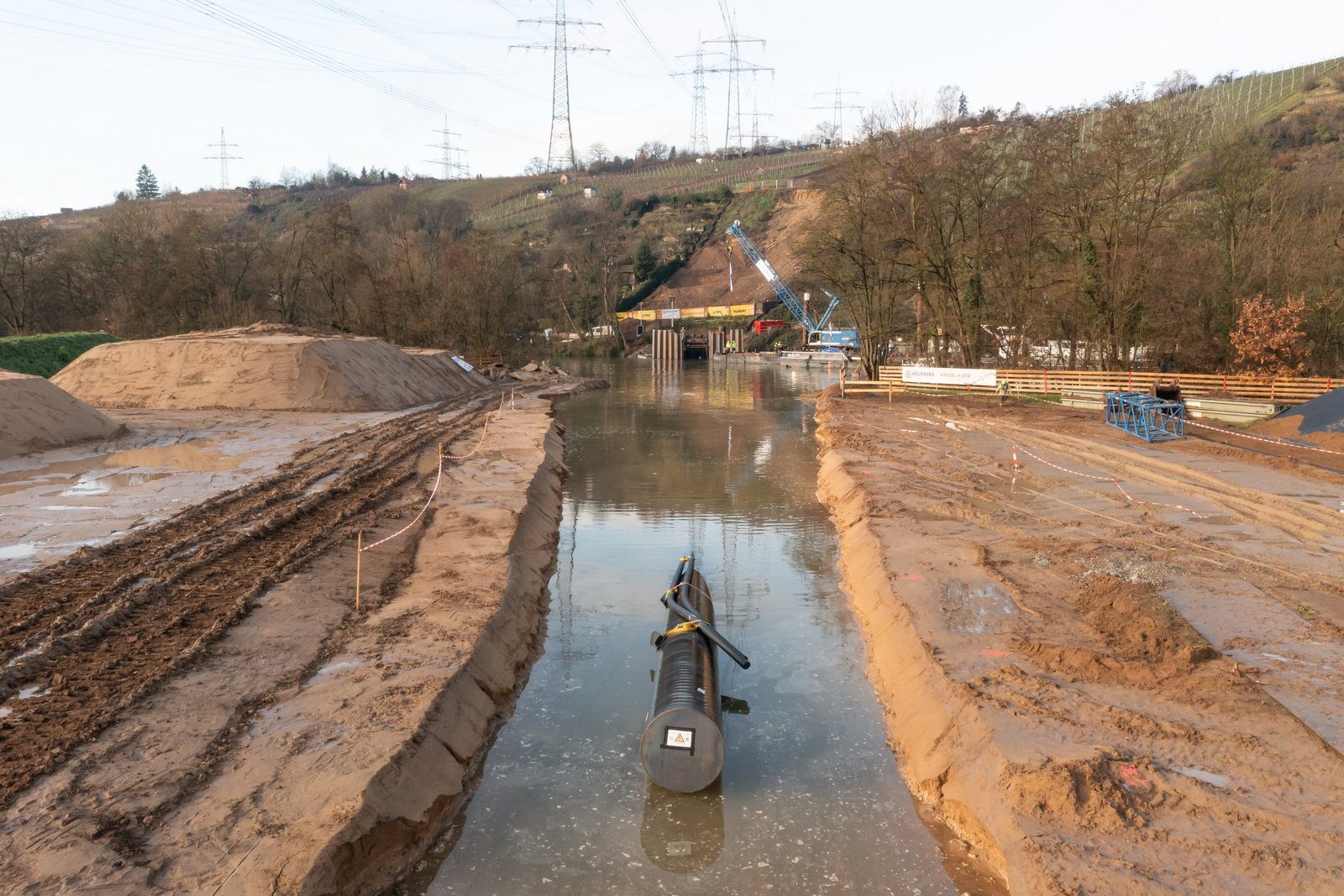 Bild vom eingezogenen Düker