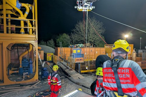 terranets-SEL: Feuerwehr übt Einsatz an der SEL in Waiblingen
