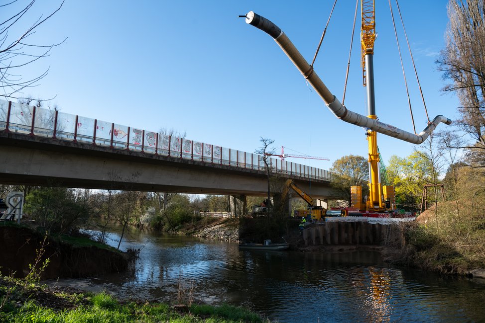 Verlegung des zweiten Drüker der SEL in der Rems
