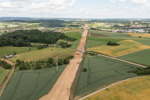 Luftbild der Trasse