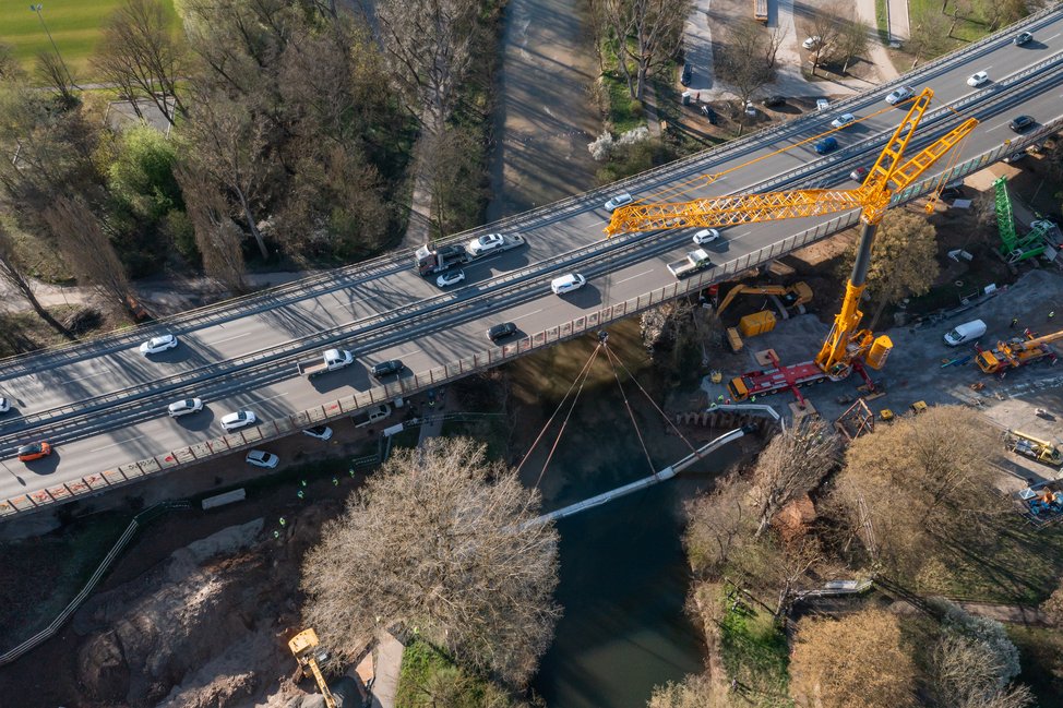 Verlegung des zweiten Drüker der SEL in der Rems