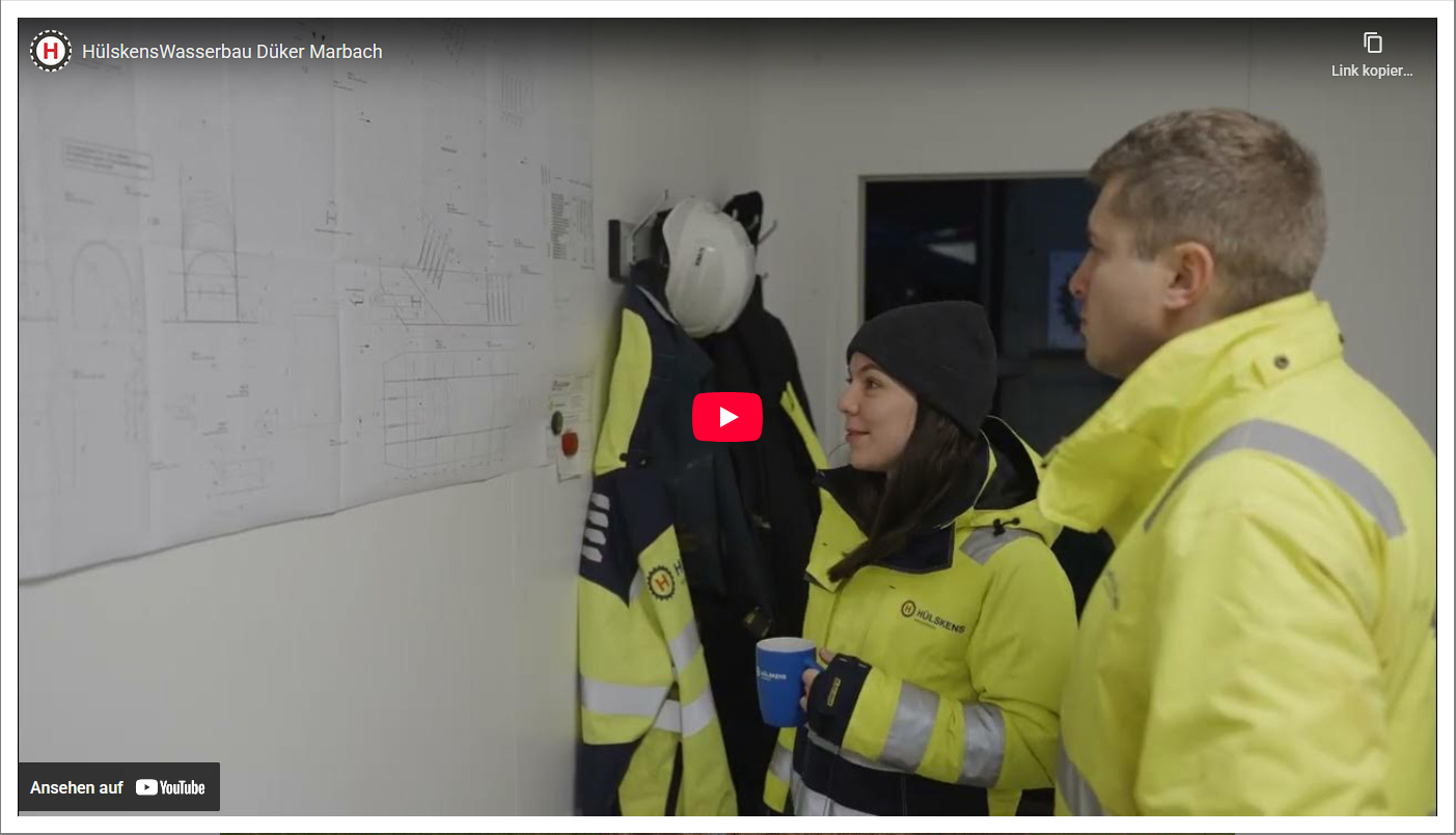 Bauvideo HülskensWasserbau Drücker Marbach